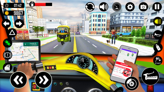 اسکرین شات 5 بازی Tuk Tuk Rickshaw Games Taxi 3D