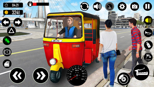 اسکرین شات 4 بازی Tuk Tuk Rickshaw Games Taxi 3D