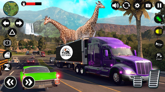 اسکرین شات 2 بازی Zoo Animal: Truck Driving Game