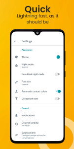 اسکرین شات 7 برنامه Wize SMS: Message & Messenger