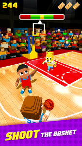 اسکرین شات بازی Blocky Basketball FreeStyle 1