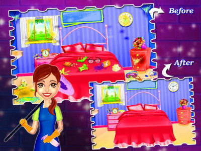 اسکرین شات 3 برنامه Big House Cleaning Washing