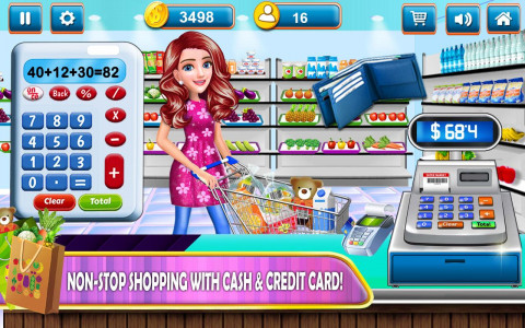 اسکرین شات بازی Supermarket Cash Register Sim 1