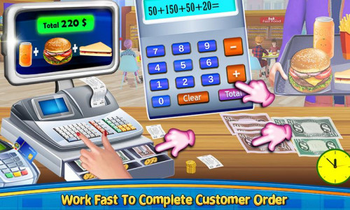 اسکرین شات بازی High School Cafe Cashier Games 3