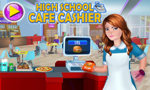 اسکرین شات بازی High School Cafe Cashier Games 4