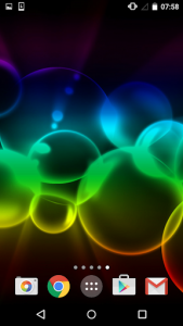 اسکرین شات برنامه Neon Bubbles Live Wallpaper 4