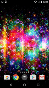 اسکرین شات برنامه Neon Bubbles Live Wallpaper 5