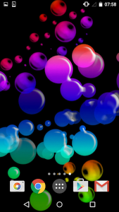 اسکرین شات برنامه Neon Bubbles Live Wallpaper 6