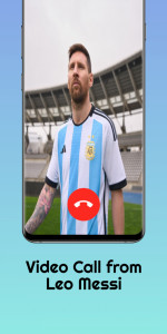 اسکرین شات برنامه Messi Video Call Chat 1