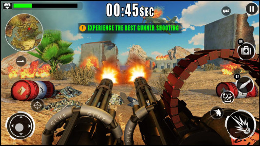 اسکرین شات 3 بازی Gunner War: Machine Gun Games