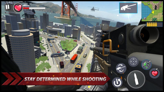 اسکرین شات بازی Sniper 3D Strike Shooting Game 1