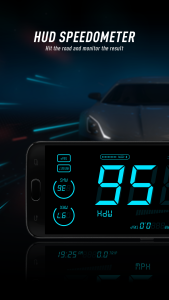 اسکرین شات 1 برنامه HUD Speedometer Speed Monitor
