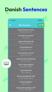 اسکرین شات 4 برنامه Learn Danish - Speak Danish
