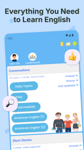 اسکرین شات 1 برنامه English Listening and Speaking