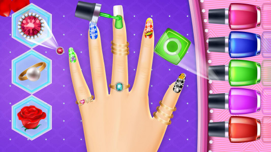 اسکرین شات بازی Girls Acrylic Nail Art Games 1