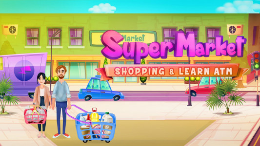 اسکرین شات بازی Supermarket Shopping Learn ATM 1