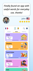 اسکرین شات 4 برنامه Learn French - 11,000 Words