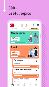 اسکرین شات 4 برنامه Learn Turkish - 11,000 Words