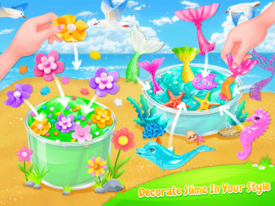 اسکرین شات بازی Fluffy Trendy Slime - Mermaid & Flower Slime Fun 1