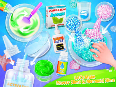 اسکرین شات بازی Fluffy Trendy Slime - Mermaid & Flower Slime Fun 3