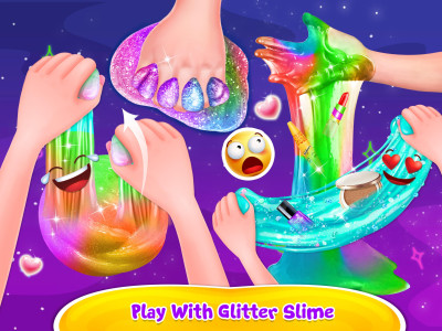 اسکرین شات 2 بازی Makeup Slime - Glitter Slime