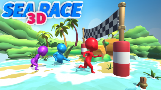 اسکرین شات بازی Sea Race 3D - Fun Squid Run 3D 7