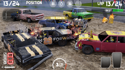 اسکرین شات بازی Demolition Derby: Car Games 2