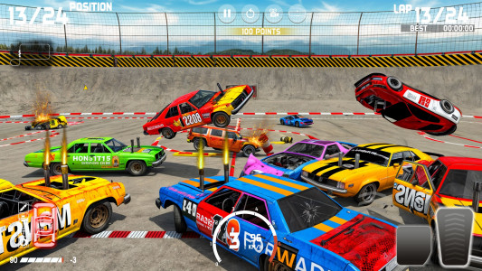 اسکرین شات بازی Demolition Derby: Car Games 2