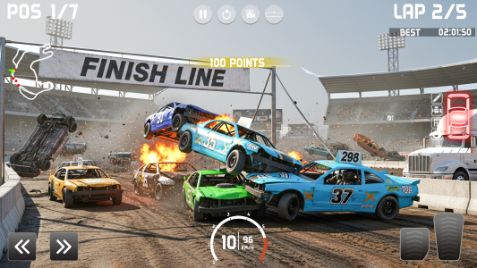 اسکرین شات 5 بازی Demolition Derby: Car Games
