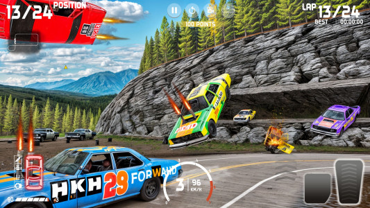 اسکرین شات بازی Demolition Derby: Car Games 3