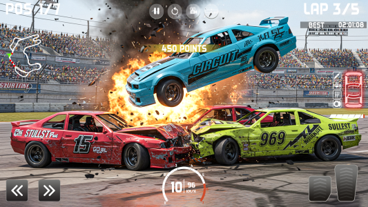 اسکرین شات 2 بازی Demolition Derby: Car Games