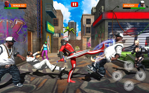 اسکرین شات بازی Super Ninja Hero Fighting Game - Kungfu Battle 4