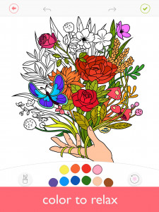 اسکرین شات برنامه Colorfy: Coloring Book Games 1