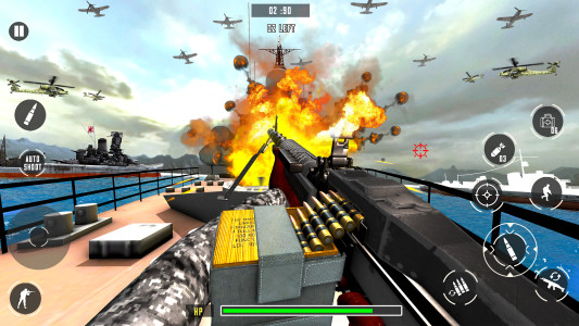 اسکرین شات 3 بازی Naval Warship Battle Gun Games