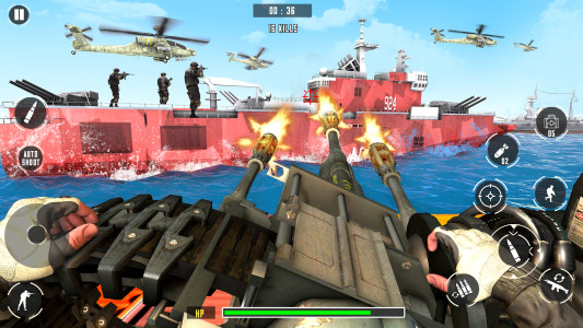 اسکرین شات 2 بازی Naval Warship Battle Gun Games