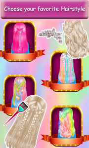 اسکرین شات بازی Ice Queen Rainbow Hair Salon 4