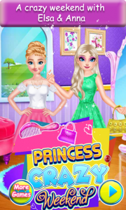 اسکرین شات بازی Princesses Crazy Makeup Dressup 1