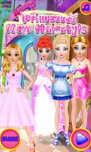 اسکرین شات بازی Princesses New Hairstyles 1