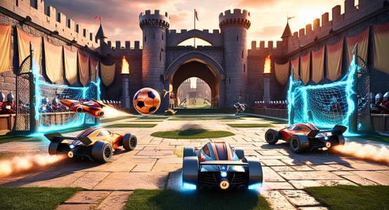 اسکرین شات 4 بازی Rocket Car Racing Games 3D
