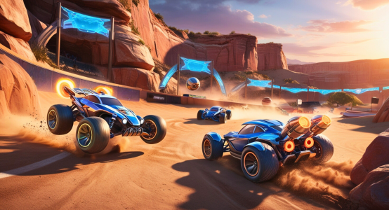 اسکرین شات 2 بازی Rocket Car Racing Games 3D