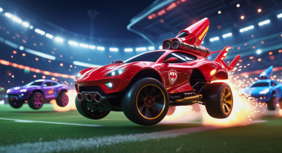 اسکرین شات 1 بازی Rocket Car Racing Games 3D