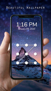 اسکرین شات 2 برنامه Pattern Lock Screen