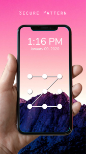 اسکرین شات 1 برنامه Pattern Lock Screen