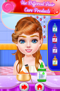 اسکرین شات بازی Cute Girl Hairstyle Salon – Makeover Games 6