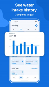 اسکرین شات 2 برنامه Water Tracker: WaterMinder app