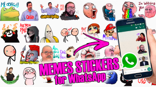 اسکرین شات برنامه Funny Memes Stickers for WhatsApp - WAStickerApps 1