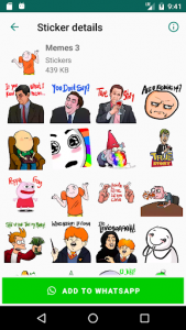 اسکرین شات برنامه Funny Memes Stickers for WhatsApp - WAStickerApps 4