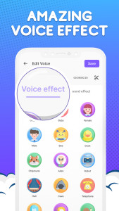 اسکرین شات 2 برنامه Voice Changer by Sound Effects