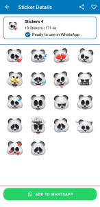 اسکرین شات برنامه Cute Animal Memoji - WASticker 5