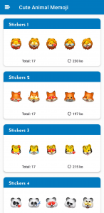 اسکرین شات برنامه Cute Animal Memoji - WASticker 1